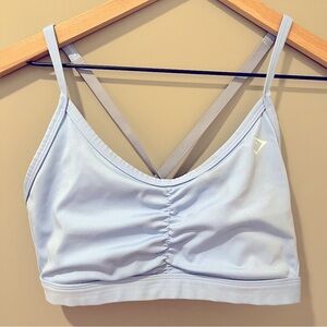 GYMSHARK Medium Baby Blue Sports Bra
